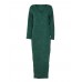 Women Long Sleeve V-neck Loose Casual Knitting Long Dress