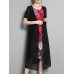 Women Summer Floral Print Two Pieces Sets O-neck Loose Chiffon Dress Women Summer Floral Print Two Pieces Sets O-neck Loose Chiffon Dress