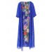 Women Summer Floral Print Two Pieces Sets O-neck Loose Chiffon Dress Women Summer Floral Print Two Pieces Sets O-neck Loose Chiffon Dress