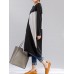 L-5XL Women Casual Patchwork Long Sleeve Dress