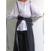 S-5XL Sleeveless Straps Belted Cotton Overalls Vintage Apron Dress