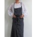 S-5XL Sleeveless Straps Belted Cotton Overalls Vintage Apron Dress