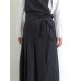 S-5XL Sleeveless Straps Belted Cotton Overalls Vintage Apron Dress