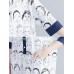 Casual Women Cotton Cartoon Loose Half Sleeve Button Dress with Pocket