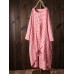 Women Plaid Irregular Hem Long Sleeve Dress with Pockets