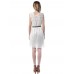 Women Lace Crochet Solid Color Sleeveless Casual MIni Dresses Women Lace Crochet Solid Color Sleeveless Casual MIni Dresses