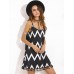 Loose Wavy Grain Fringed Sling Chiffon Dress