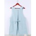 Women Casual Cartoon Print Pocket Cotton Apron Dress