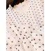 Women Bohemian Dot Printing Chiffon Dress V-Neck Multi-layer Dress