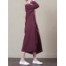Women Casual V-neck Long Sleeve Striped Dress Women Casual V-neck Long Sleeve Striped Dress