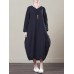 Women Casual V-neck Long Sleeve Striped Dress Women Casual V-neck Long Sleeve Striped Dress