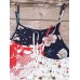 Casual Women Loose Floral Print O-Neck Strap Chiffon Dress
