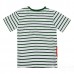2015 New Little Maven Lovely Dog Stripe Baby Children Boy Cotton Short Sleeve T-shirt Top