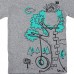 2015 New Little Maven Lovely Tree Baby Children Boy Cotton Short Sleeve T-shirt Top