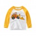 Car Printed Boys Long Sleeve Tops T-Shirts For 3Y-12Y