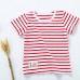 Summer Casual Stripe Short Sleeve Cotton T-shirts For Children