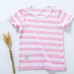 Summer Casual Stripe Short Sleeve Cotton T-shirts For Children