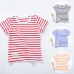 Summer Casual Stripe Short Sleeve Cotton T-shirts For Children