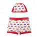 Cars Cartoon Child Swimwear Kids Swim Trunks With Hat