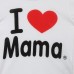 Baby Short Sleeved T-shirt I Love Papa Mama Children Clothes