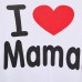 Baby Short Sleeved T-shirt I Love Papa Mama Children Clothes