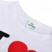 Baby Short Sleeved T-shirt I Love Papa Mama Children Clothes
