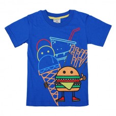 Little Maven Lovely Hamburger Baby Children Boy Cotton Short Sleeve T-shirt