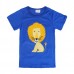 2015 New Lovely Lion Baby Children Boy Pure Cotton Short Sleeve T-shirt Top