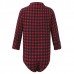 Little Boys Long Sleeve Bow Tie Plaid Shirt And Denim Pants Sets