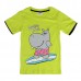 2015 New Lovely Hippo Baby Children Boy Pure Cotton Short Sleeve T-shirt Top