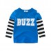 Boys Kids Striped Patchwork Long Sleeve T-Shirts