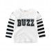 Boys Kids Striped Patchwork Long Sleeve T-Shirts