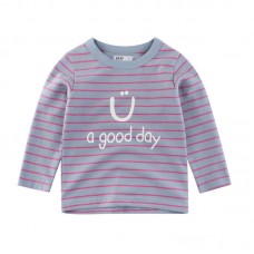 Boys Children Striped Long Sleeve T-Shirts For 3Y-12Y