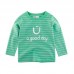 Boys Children Striped Long Sleeve T-Shirts For 3Y-12Y