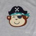 2015 New Lovely Monkey Baby Children Boy Pure Cotton Short Sleeve T-shirt Top