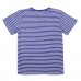 2015 New Little Maven Light Blue Stripe Crayon Baby Children Boy Cotton Short Sleeve