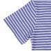 2015 New Little Maven Light Blue Stripe Crayon Baby Children Boy Cotton Short Sleeve