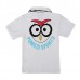 2015 New Little Maven Lovely Bird Collared Baby Children Boy Cotton Short Sleeve T-shirt T