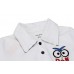 2015 New Little Maven Lovely Bird Collared Baby Children Boy Cotton Short Sleeve T-shirt T