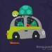 2015 New Little Maven Lovely Car Baby Children Boy Cotton Short Sleeve T-shirt Top