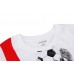 2015 New Little Maven Lovely Spectacled Dog Baby Children Boy Cotton Short Sleeve T-shirt