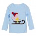 2015 New Little Maven Lovely Snowman Baby Children Boy Cotton Long Sleeve Top