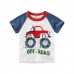 Boys Kids Car Printed Short Sleeve T-Shirts For 3Y-12Y