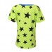 Summer Kid Children Boy Cotton Five Star Pattern T-shirt Clothing