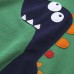 Kid Boys Casual Long Sleeve Dinosaur Pattern Hooded Sweatshirt