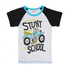 2015 New Lovely Motorcycle Baby Children Boy Pure Cotton Short Sleeve T-shirt Top