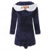 Kids Cartoon Pattern Bathrobe Long Sleeve Hooded Wrap Robe
