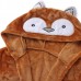 Kids Cartoon Pattern Bathrobe Long Sleeve Hooded Wrap Robe