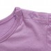 2015 New Little Maven Baby Children Girl Purple Cotton Short Sleeve T-shirt Top