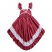 Girls Children Lace Patchwork Sleeveless Princess Dress